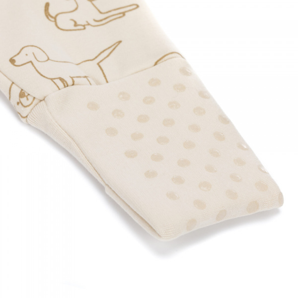 Gigoteuse à pieds sans manches et chaussettes antidérapantes - 92 cm - chien beige - tog 2.5 Fillikid