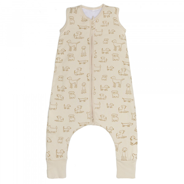Gigoteuse à pieds sans manches et chaussettes antidérapantes - 104 cm - beige - tog 2.5 Fillikid