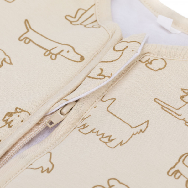 Gigoteuse à pieds sans manches et chaussettes antidérapantes - 104 cm - beige - tog 2.5 Fillikid