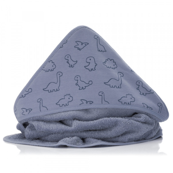 Serviette de bain enfant à capuche 75x75 cm, bleu Fillikid