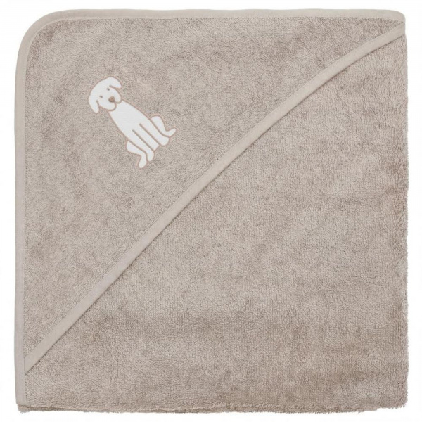 Serviette de bain enfant à capuche 75x75 cm, bello beige Fillikid