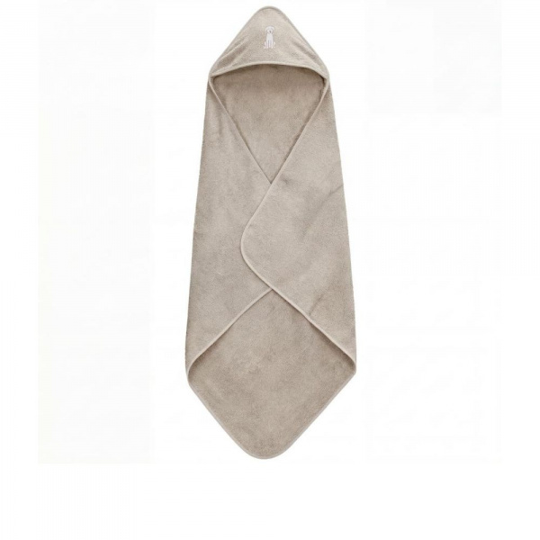 Serviette de bain enfant à capuche 75x75 cm, bello beige Fillikid