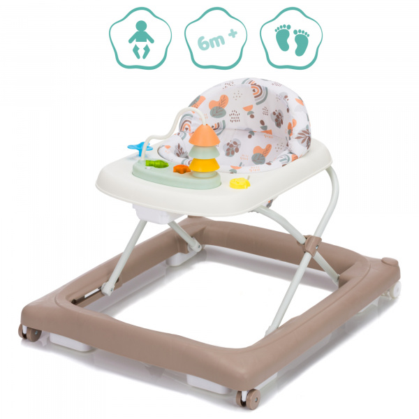 Trotteur bébé emil blanc/moka Fillikid