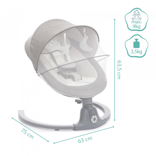 Electric rocker stella grey Fillikid