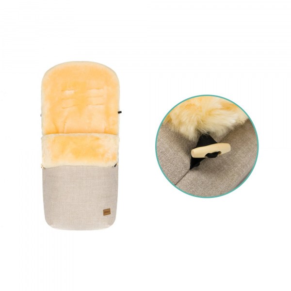 Chancelière poussette universelle lanin beige Fillikid