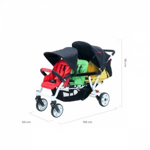 Poussette 3 places lidoo h3e + ergondrive Familidoo