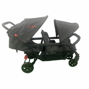Poussette 3 places lidoo h3e + ergondrive full black Familidoo