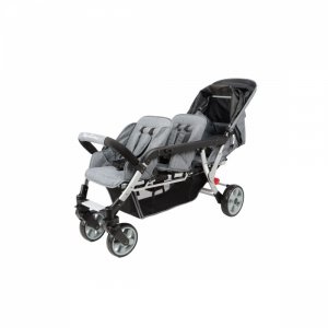Poussette 3 places lidoo h3e + ergondrive full grey Familidoo
