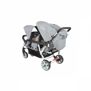 Poussette 3 places lidoo h3e + ergondrive full grey Familidoo