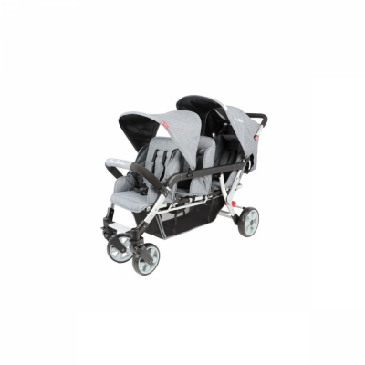 Poussette 3 places lidoo h3e + ergondrive full grey