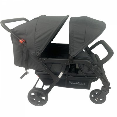 Poussette 4 places lidoo city h4e - full black