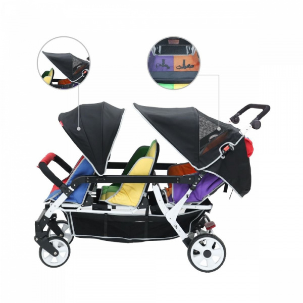 Poussette 6 places h6e Familidoo