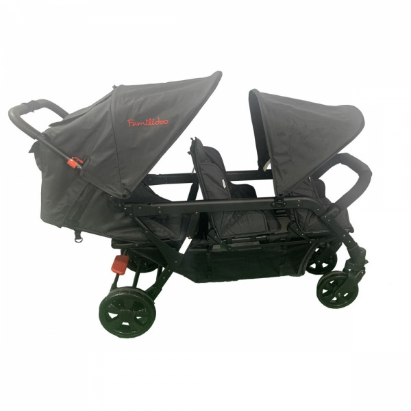 Poussette 3 places lidoo h3e + ergondrive full black Familidoo