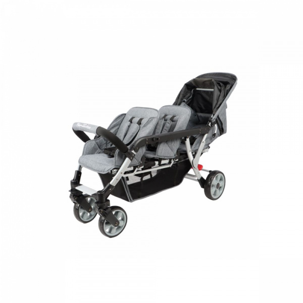 Poussette 3 places lidoo h3e + ergondrive full grey Familidoo