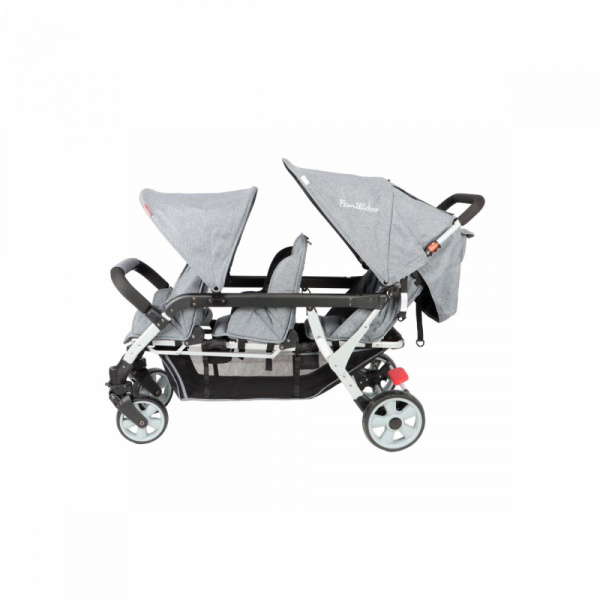 Poussette 3 places lidoo h3e + ergondrive full grey Familidoo