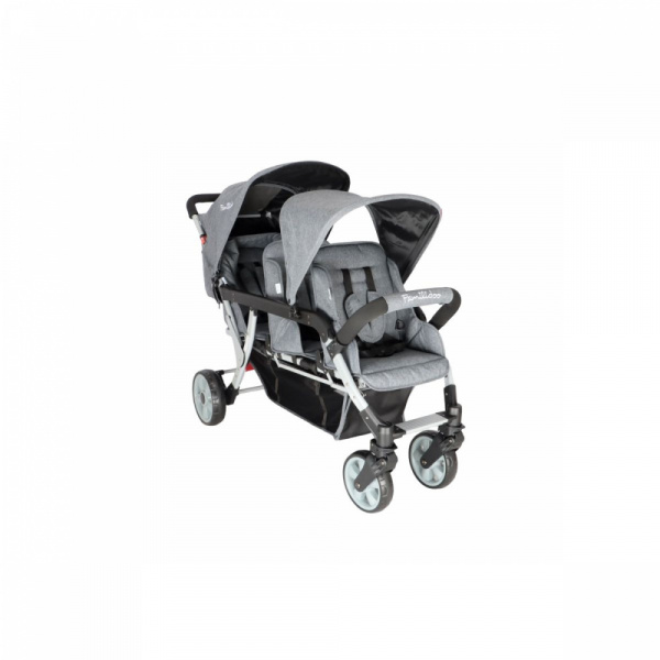Poussette 3 places lidoo h3e + ergondrive full grey Familidoo
