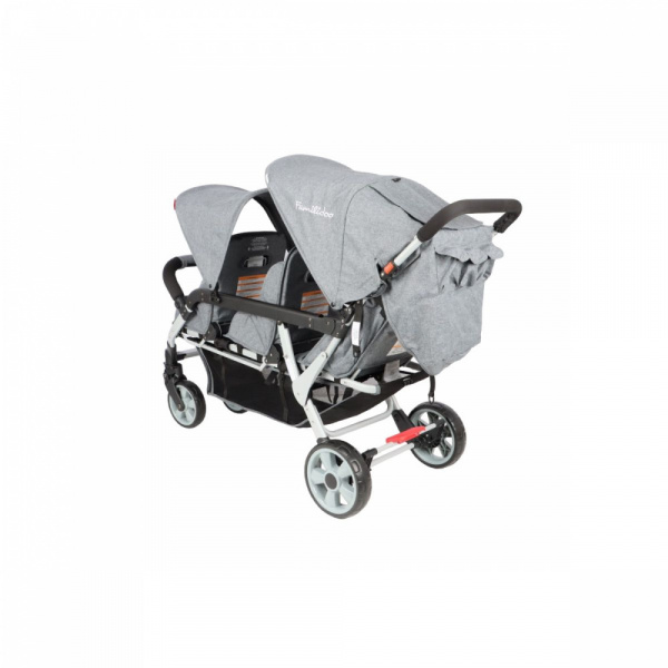 Poussette 3 places lidoo h3e + ergondrive full grey Familidoo