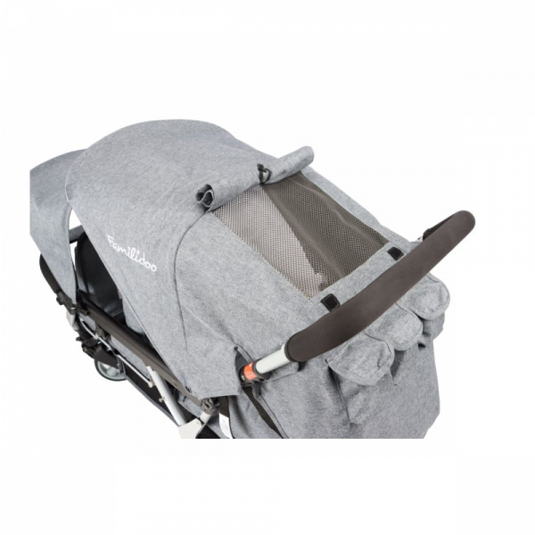 Poussette 3 places lidoo h3e + ergondrive full grey Familidoo