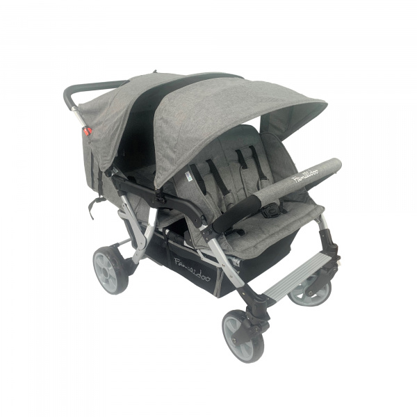 Poussette 4 places lidoo city h4e - full grey Familidoo