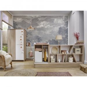 Lit évolutif bébé combiné 70x140 cm en 90x200 cm sacha chêne Galipette