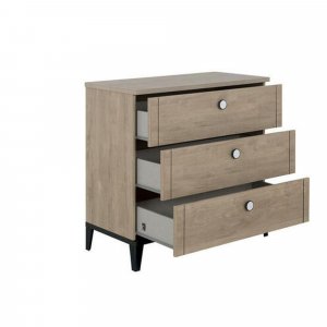 Commode 3 tiroirs marcel pieds noirs Galipette