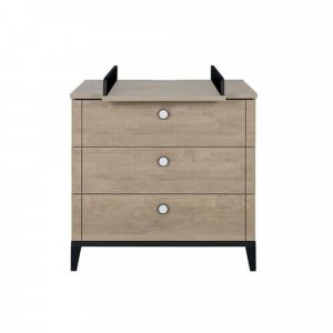 Commode 3 tiroirs marcel pieds noirs Galipette