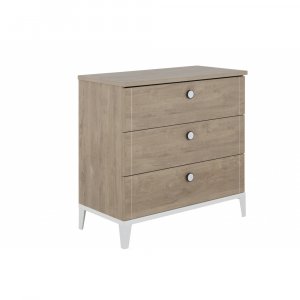 Commode 3 tiroirs marcel pieds blancs Galipette