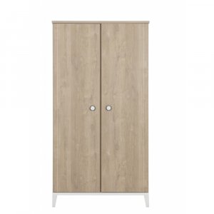 Armoire 2 portes marcel pieds blancs Galipette