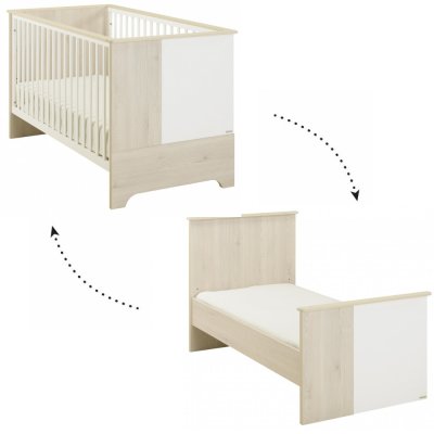 Lit Bebe Combine Evolutif 60x1 En 90x190 Smile Chene Silex De Baby Price Sur Allobebe