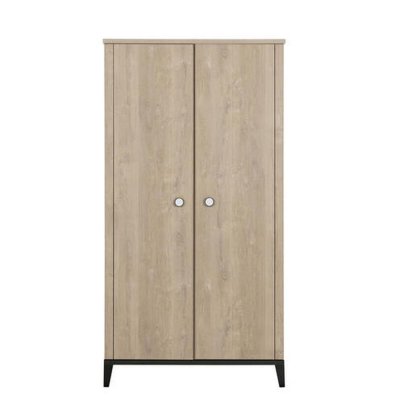 Armoire 2 portes marcel pieds noirs