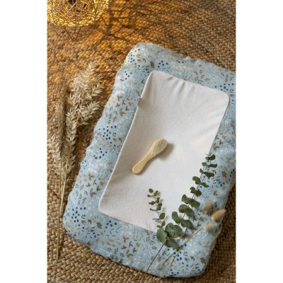 Matelas à Langer Pliable En Mousseline – Poches Intégrées, Design Doux, 71 X 50 Cm