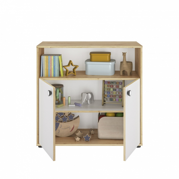 Chambre duo lit bébé évolutif 70x140 cm + commode arthur Galipette