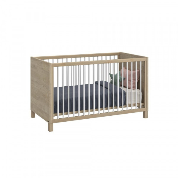 Chambre duo lit bébé évolutif 70x140 cm + commode achille Galipette