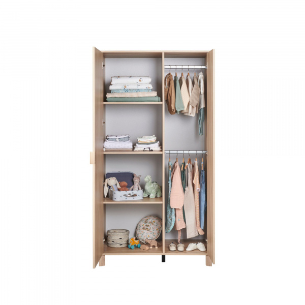 Chambre trio lit bébé évolutif 70x140 cm + commode + armoire calypso Galipette