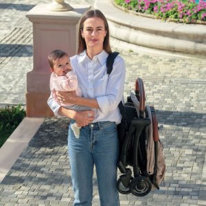 Poussette compacte stroll-lite taupe Globber