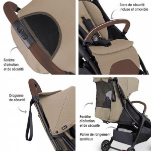 Poussette compacte stroll-lite taupe Globber