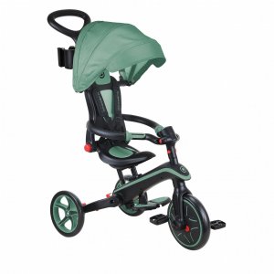 Tricycle explorer 4 en 1 évolutif et pliable olive Globber