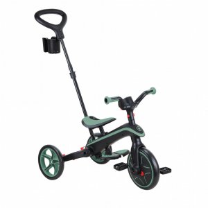 Tricycle explorer 4 en 1 évolutif et pliable olive Globber