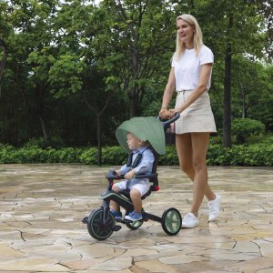 Tricycle explorer 4 en 1 évolutif et pliable olive Globber
