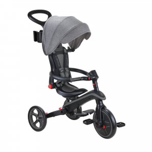 Tricycle explorer 4 en 1 évolutif et pliable noir et gris Globber