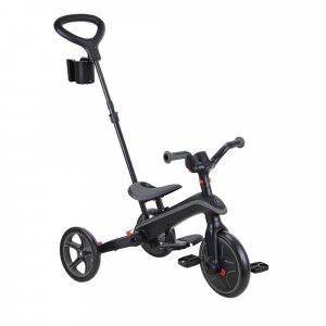 Tricycle explorer 4 en 1 évolutif et pliable noir et gris Globber