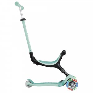 Trottinette évolutive go up active plus lights pastel menthe et menthe foncée Globber