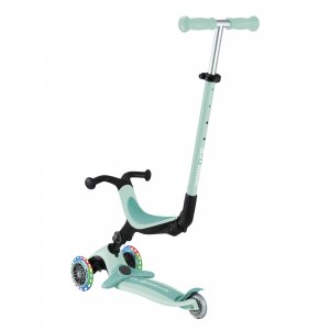 Trottinette évolutive go up active plus lights pastel menthe et menthe foncée Globber