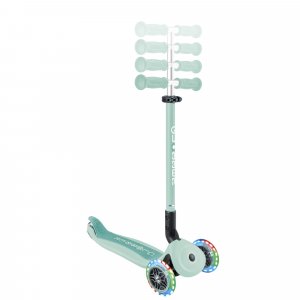 Trottinette évolutive go up active plus lights pastel menthe et menthe foncée Globber
