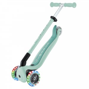 Trottinette évolutive go up active plus lights pastel menthe et menthe foncée Globber