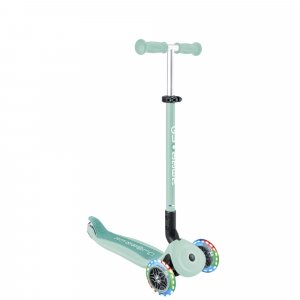 Trottinette évolutive go up active plus lights pastel menthe et menthe foncée Globber