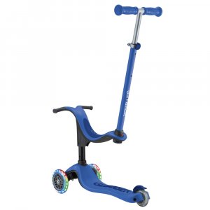 Trottinette évolutive go-up sporty lights 3 en 1 bleu foncé Globber