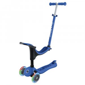 Trottinette évolutive go-up sporty lights 3 en 1 bleu foncé Globber