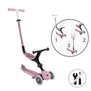 Go up active lights eco framboise Globber