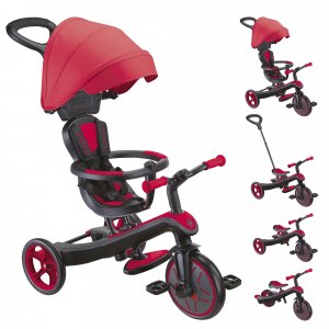 Tricycle explorer 4 en 1 évolutif rouge Globber